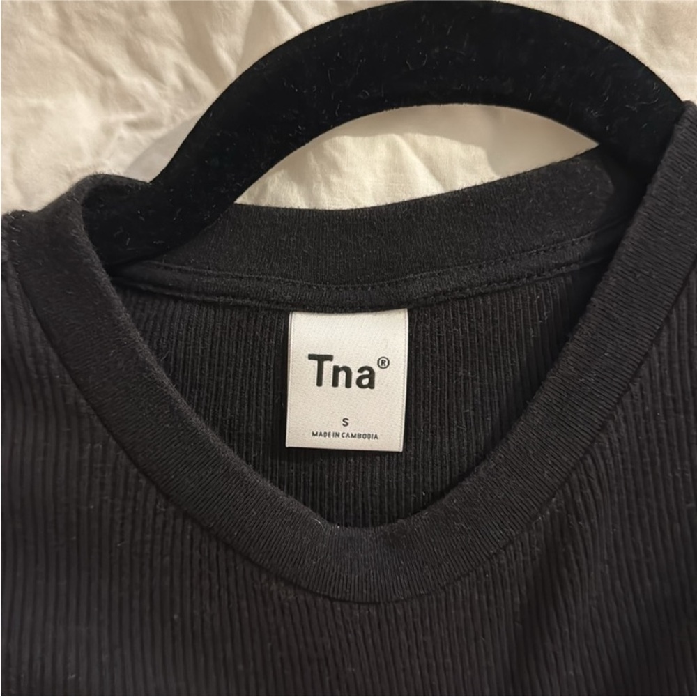 TNA | Black Ribbed Top - Picture 2 of 2